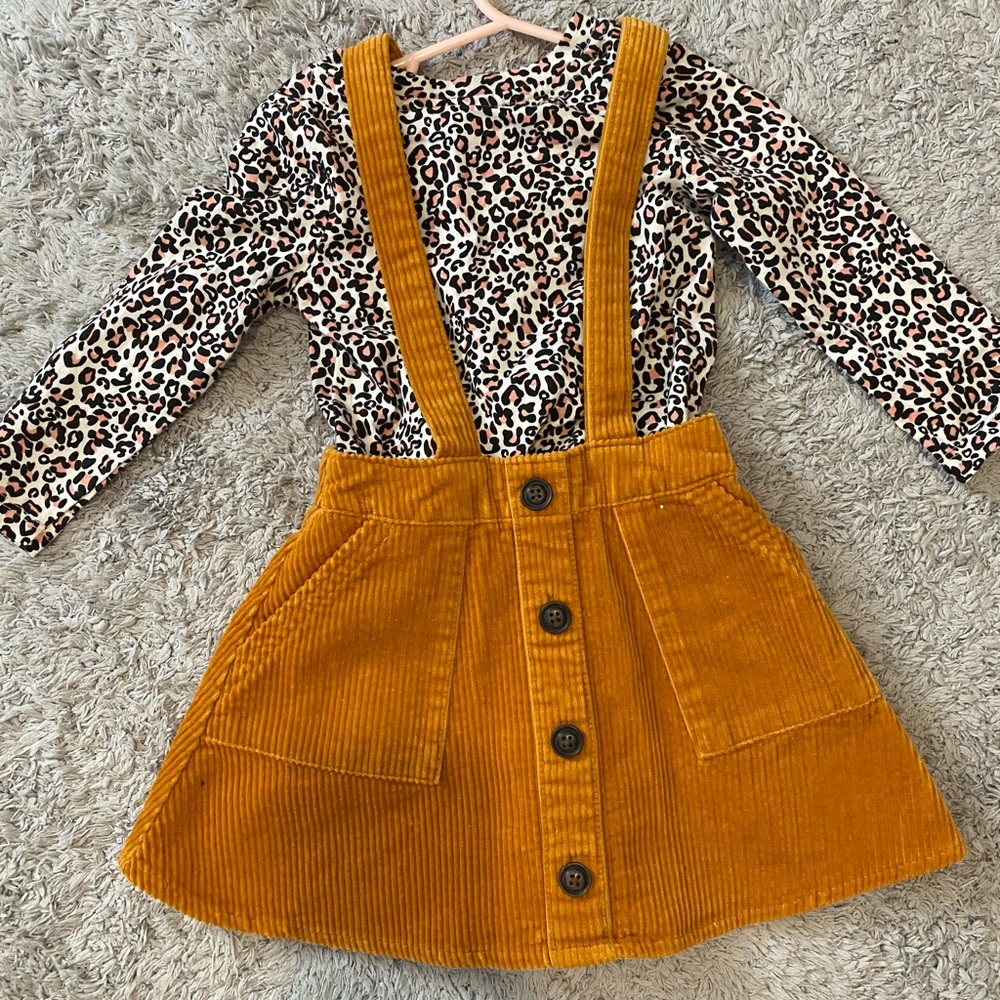 Art class leopard 18M skirt/onesie